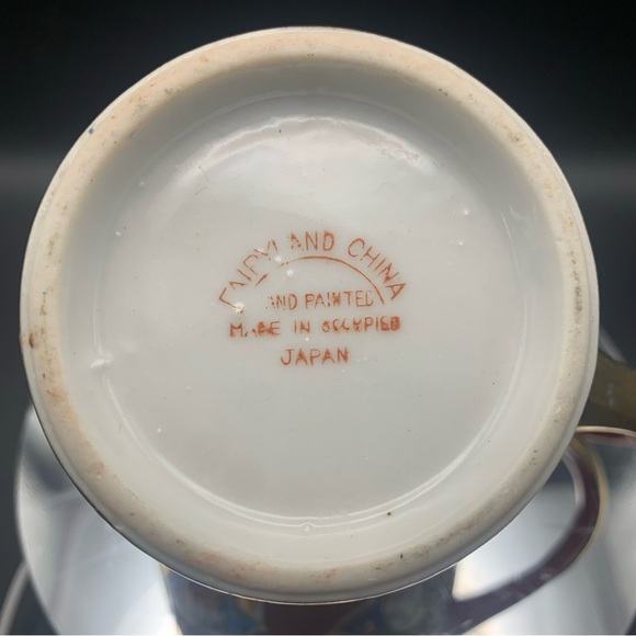 Vintage Hand Painted Made in Occupied Japan Tea Creamer Samurai Warrior Feudal - Picture 7 of 9